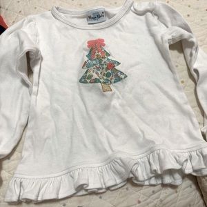 3T Christmas Shirt - long sleeved. Fits a little smaller in my opinion.